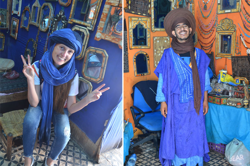 Mergina su turbanu, Marokas, marokrietis