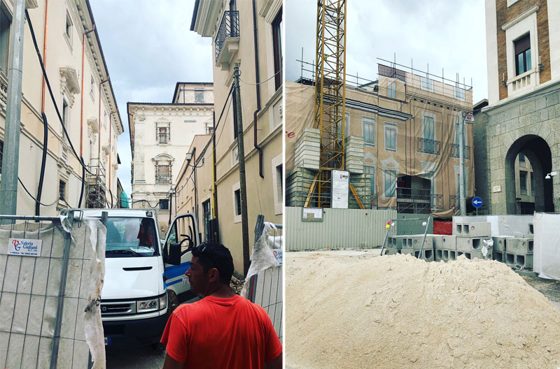 Atsistatantis L’Aquila miestelis